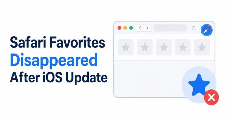 How to Restore Safari Favorites That Disappear After an iOS Update