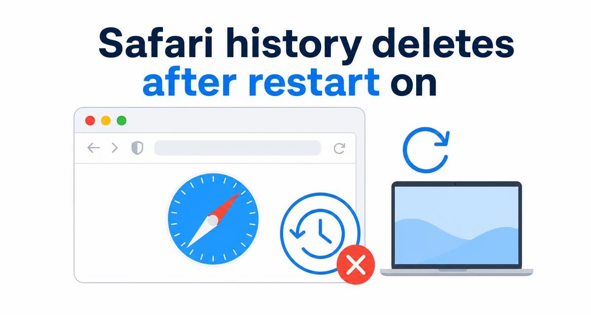 Safari History Deletes After Restart on Intel MacBook Air Running macOS