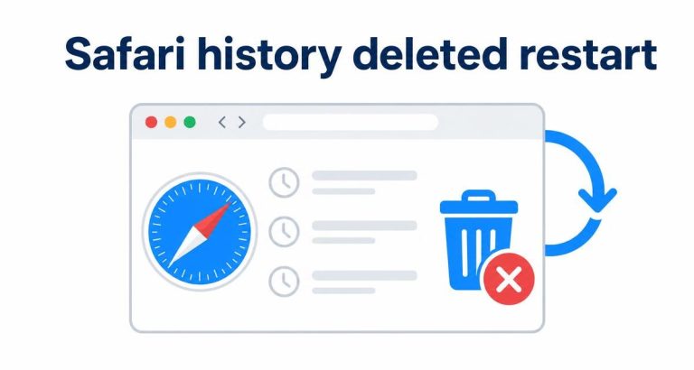 Safari history is deleted after every Mac restart