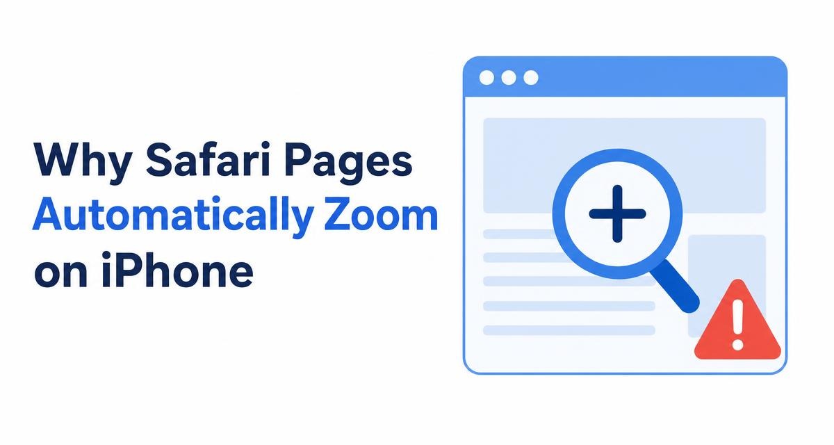 Why Safari Pages Automatically Zoom on iPhone