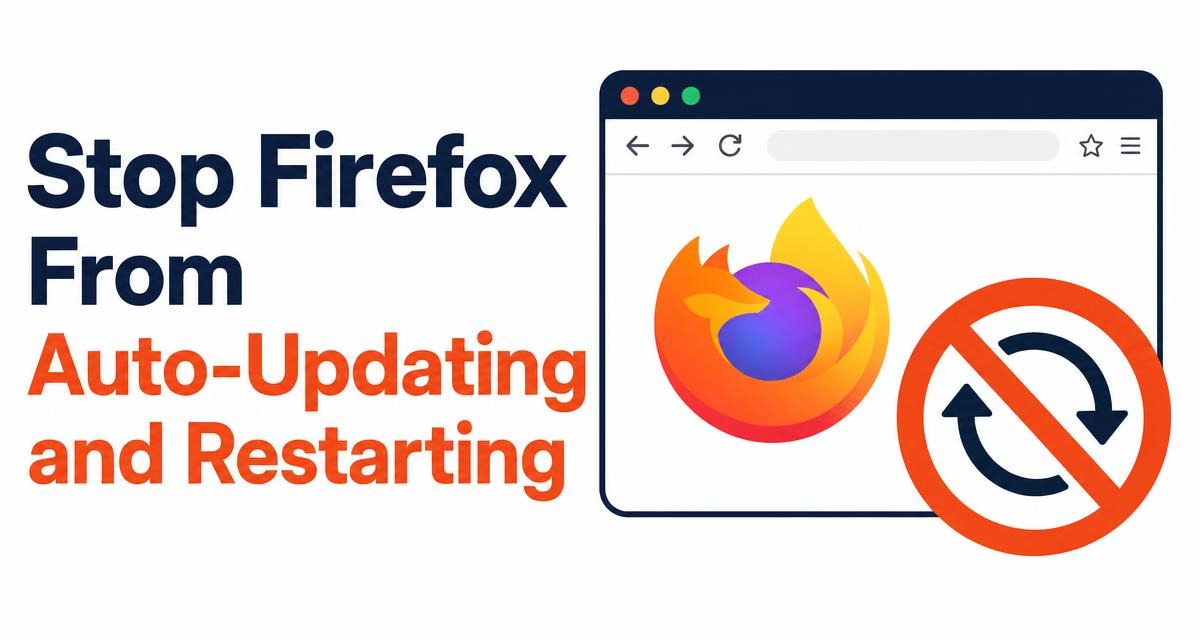 Stop Firefox Auto-Updates and Restarts