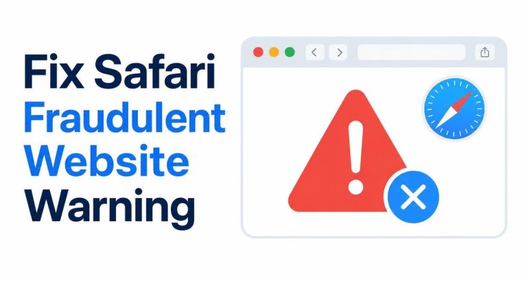 Fix Safari Fraudulent Website Warning False Positives on Mac