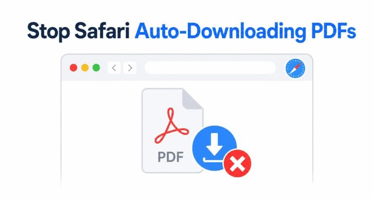Stop Safari From Auto-Downloading PDFs on Mac