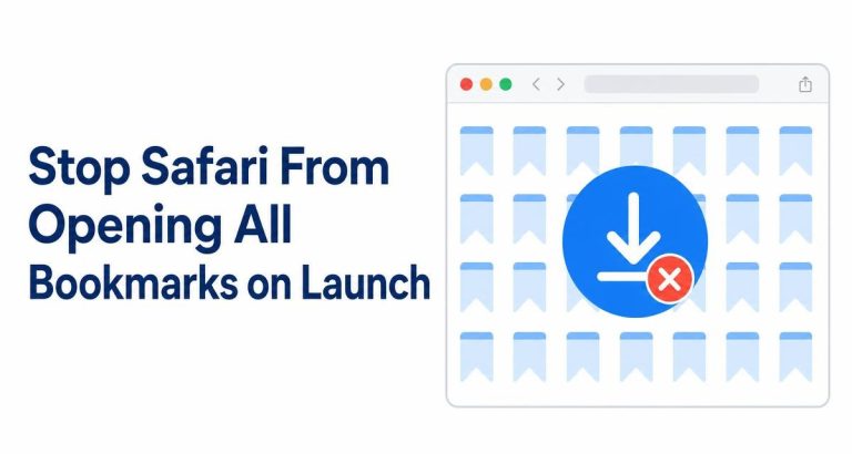Stop Safari From Opening All Bookmarks on Launch