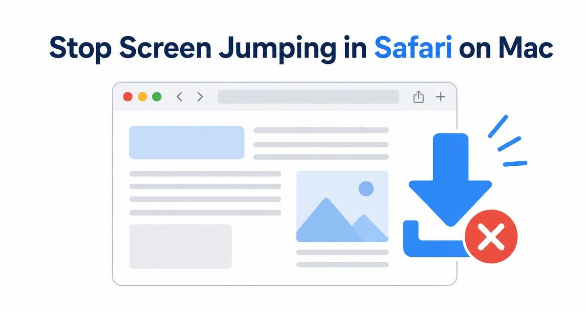 Stop Screen Jumping While Editing in Safari on Mac