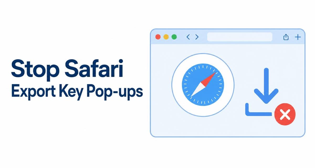 Stop Unexpected Safari Pop-ups Asking for Export Keys or System Access