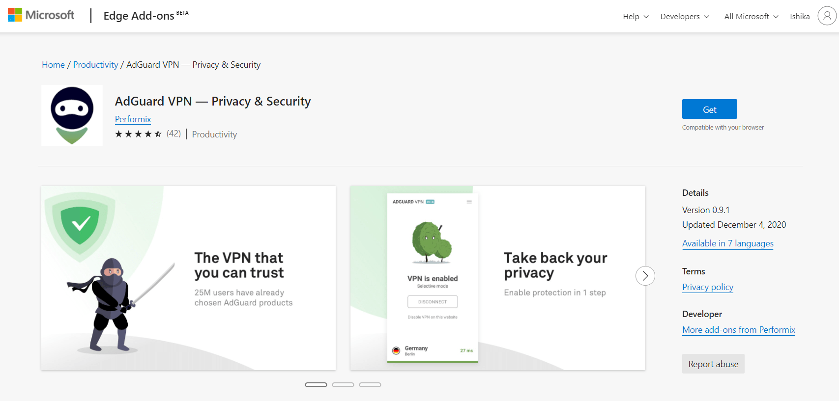 Впн Microsoft Edge. Расширение впн для Microsoft Edge. Adguard VPN. VPN расширения для Edge.