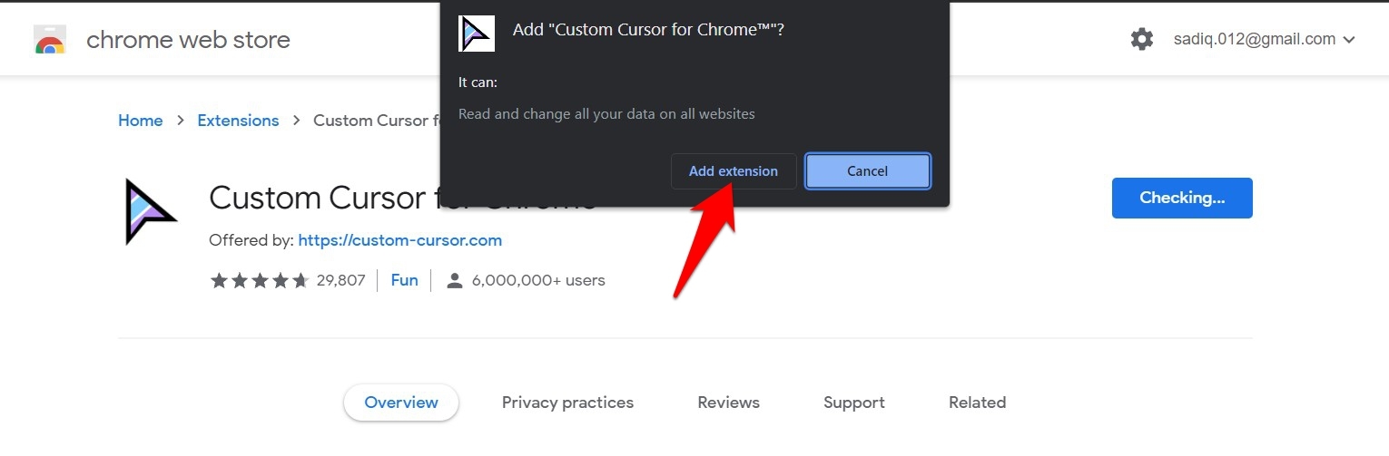 How to change the cursor pointer in Chrome on the computer - BrowserHow