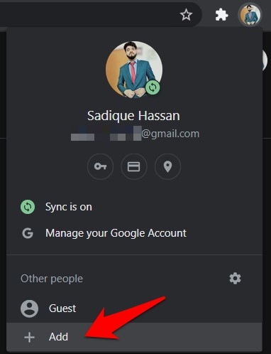 Add Second User Account in Chrome Computer