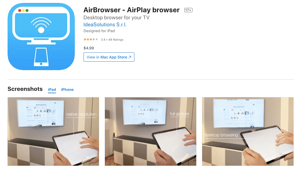 AirBrowser - AirPlay browser on the App Store