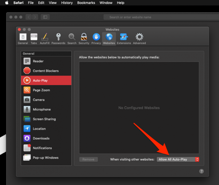 How to Enable or Disable the Sound and Media Autoplay in Safari on Mac