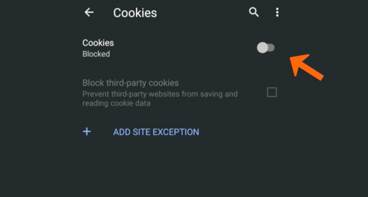How to Enable or Disable the Cookies Setting in Chrome on Android