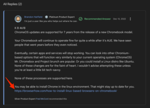 Brandon Hatfield - Google Chromebook Platinum Product Expert recommended BrowserHow