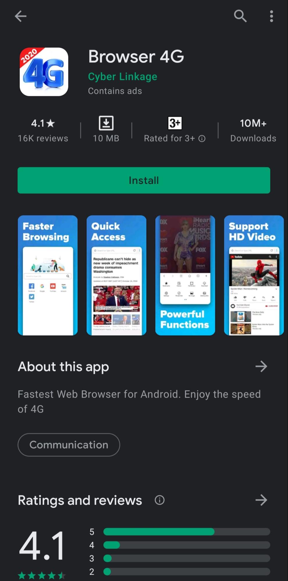 Browser 4G Android Browser Download