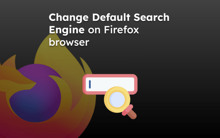 Change Default Search Engine on Firefox browser