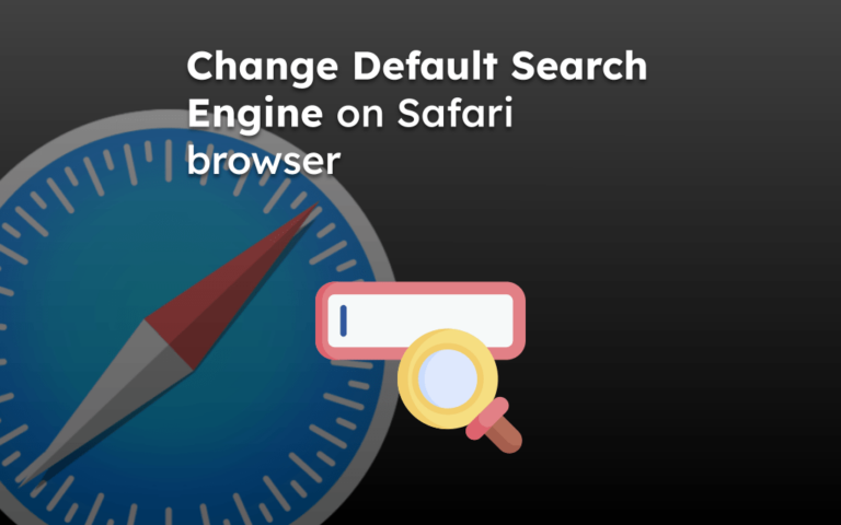 Change Default Search Engine on Safari browser