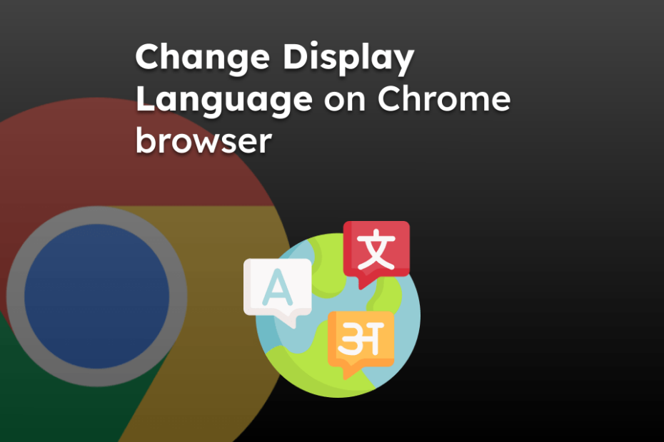 Change Display Language on Chrome browser