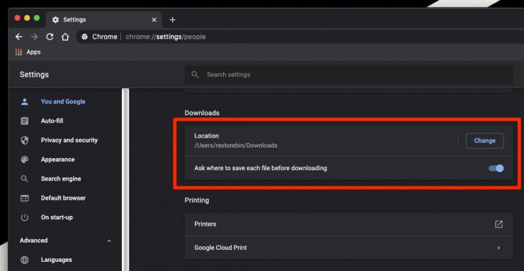 How to Manage Download Settings in Chrome on the Computer