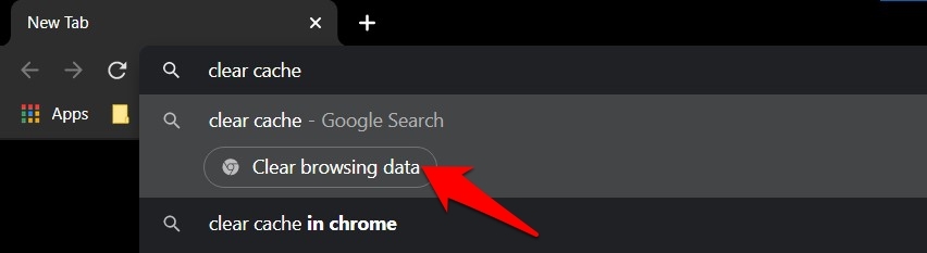 Chrome Action to Clear Browsing Data