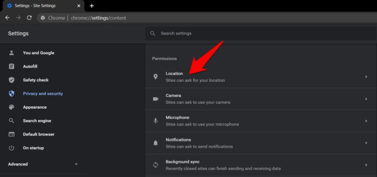 How to Enable or Disable Location Access in the Chrome browser