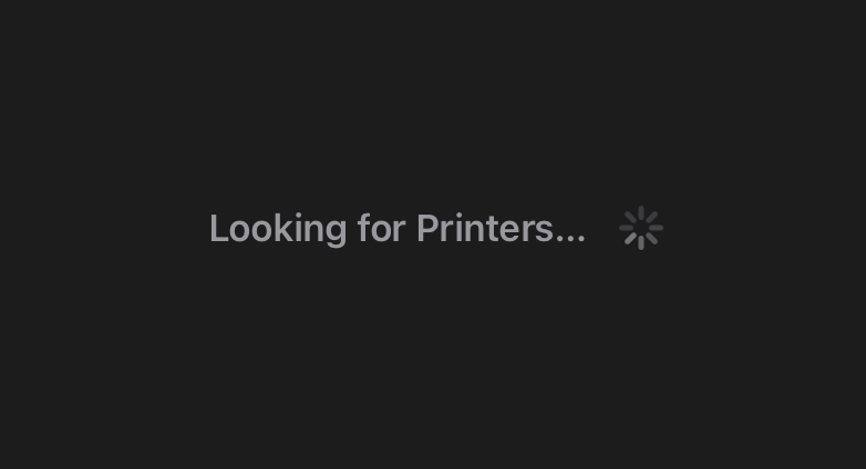 Chrome iOS looking for printer