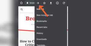 How to Navigate to the Previous and Next Page in Chrome on Android