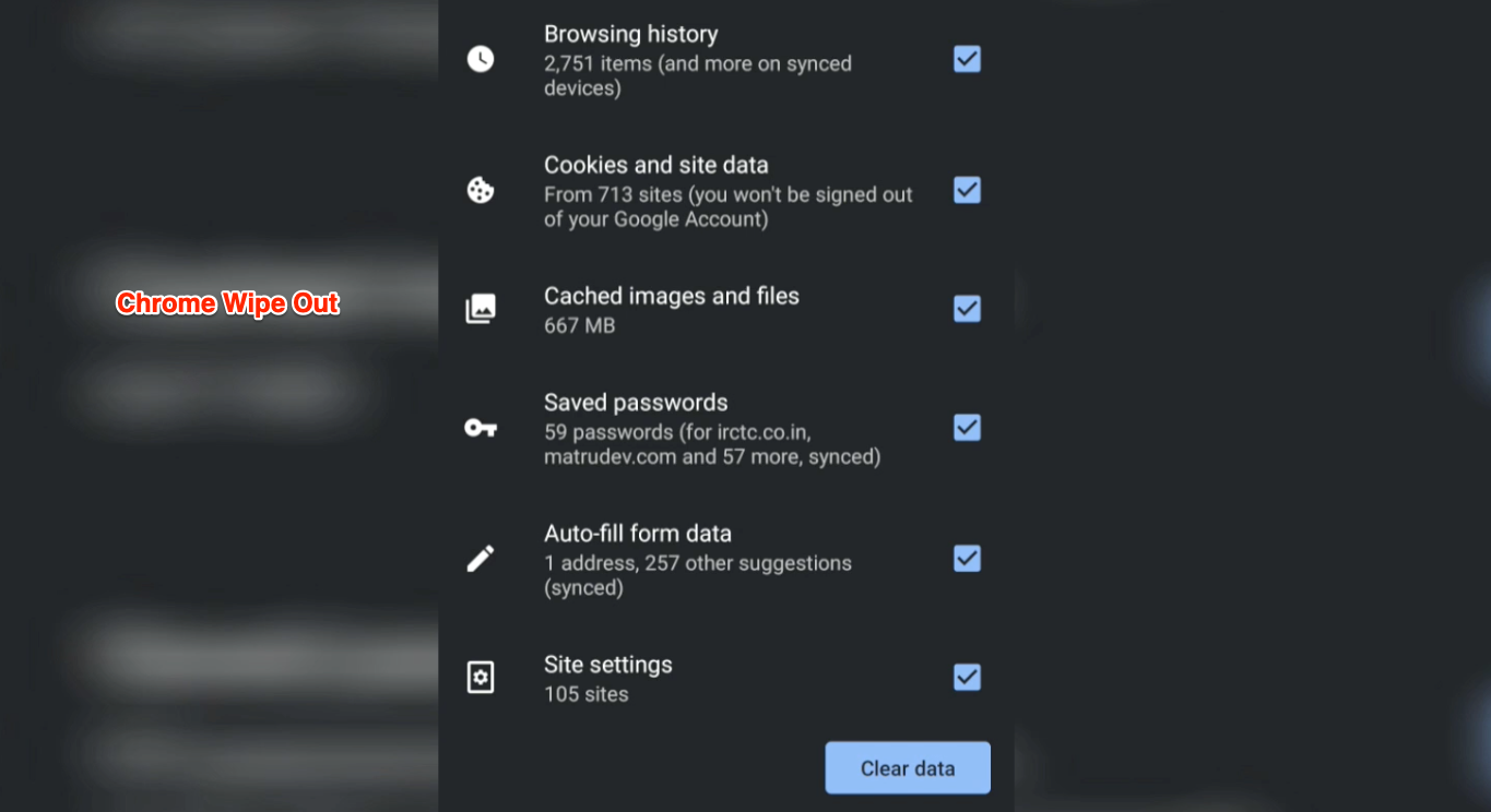 How To Clear Chrome Android History Cookies And Cache Data