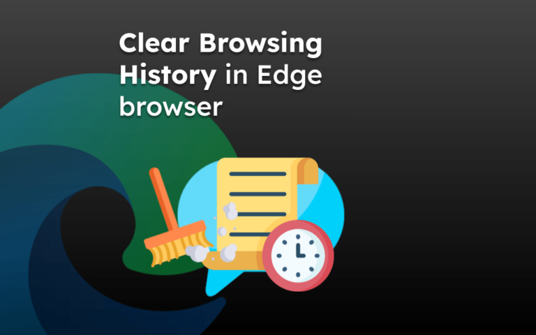 Clear Browsing History in Edge browser