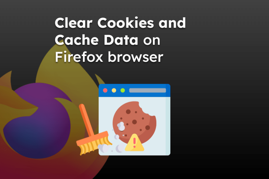 Clear Cookies and Cache Data on Firefox browser