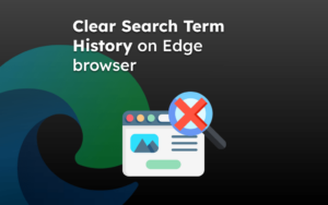 Clear Search Term History on Edge browser