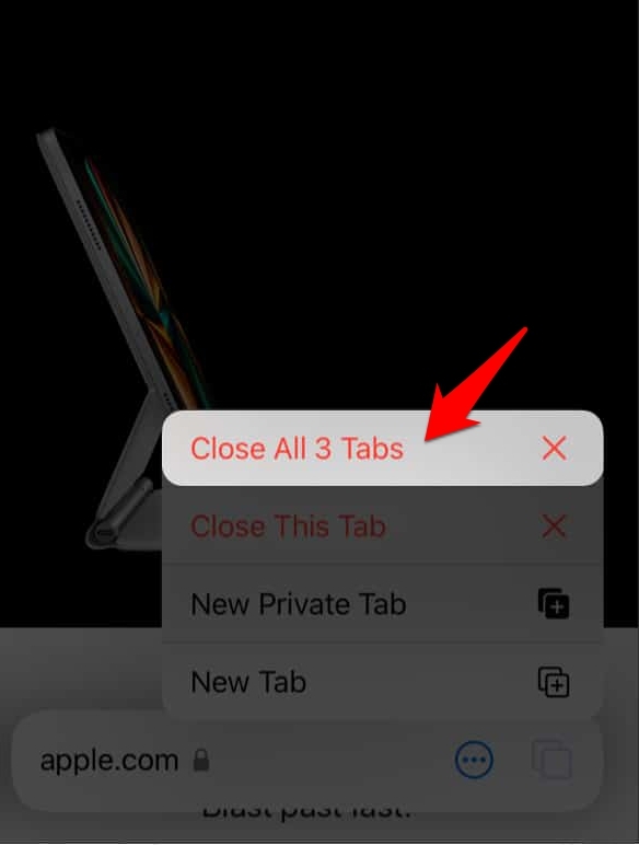 Close Tabs in the Tab Groups in Safari iOS