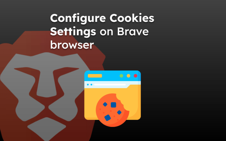 Configure Cookies Settings on Brave browser