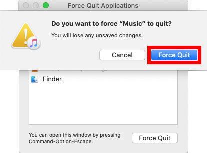 Application quit. To quit all applications and turn off the Computer.