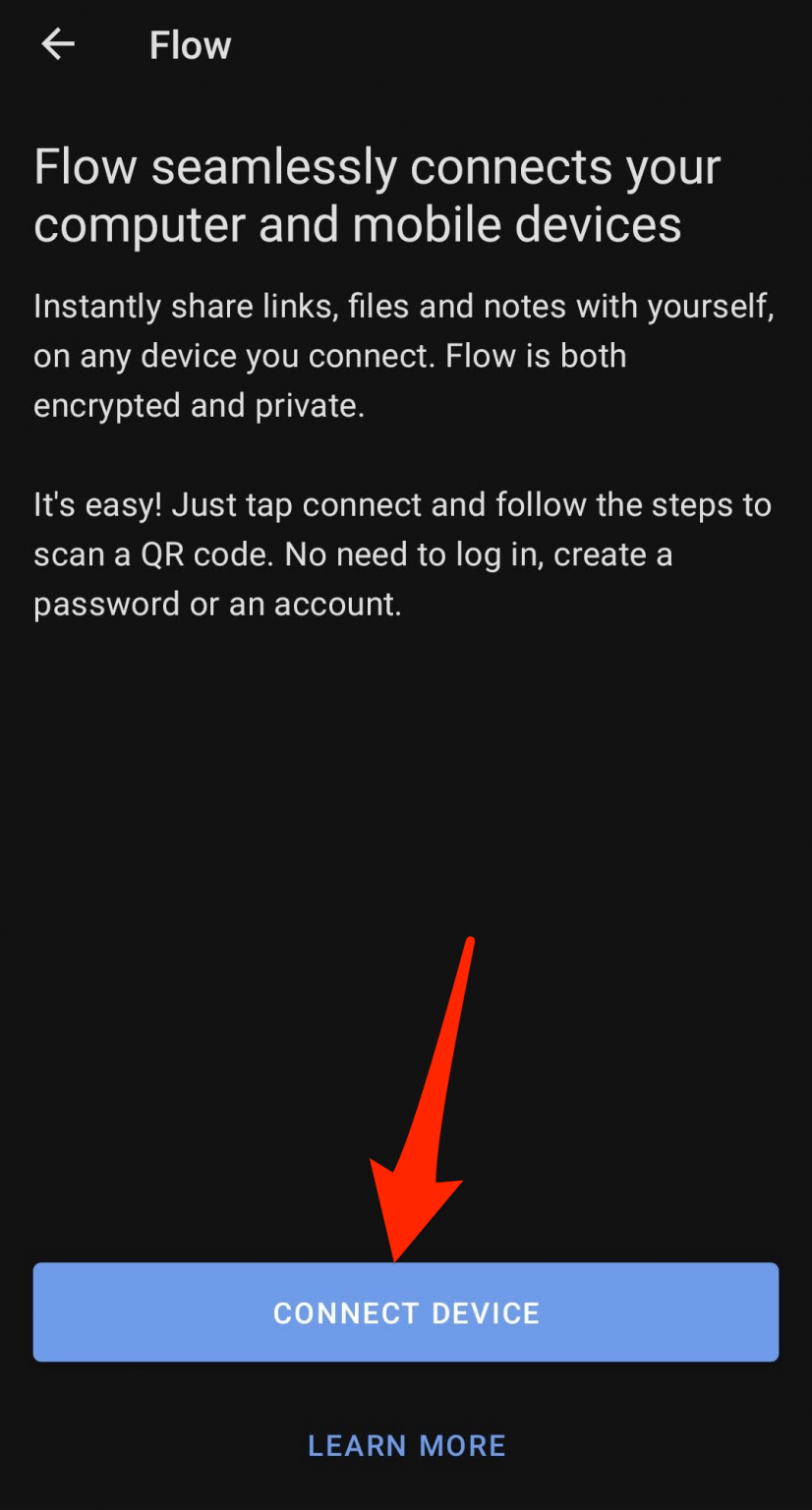 How to Send Link to Connected devices in Opera browser from Computer