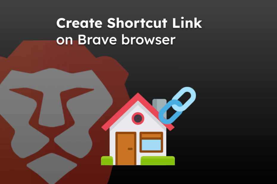 Create Shortcut Link on Brave browser