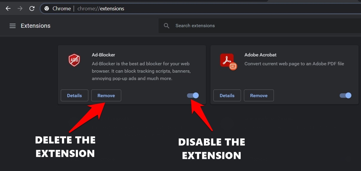 Disable and Delete Browser Extensions in Chrome