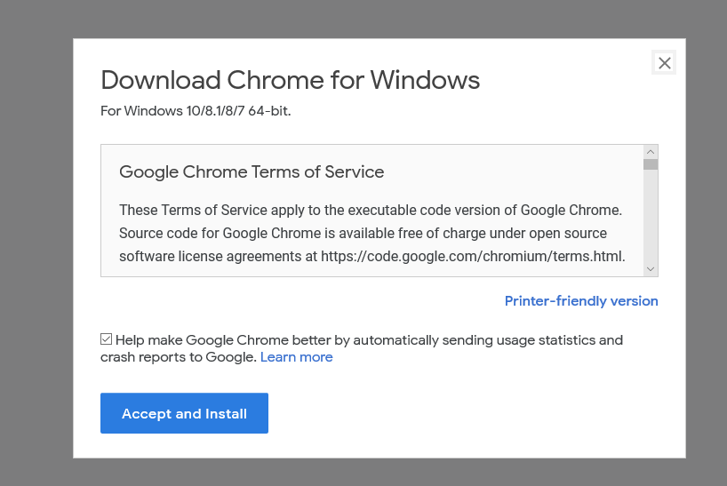 Download google chrome for another computer windows
