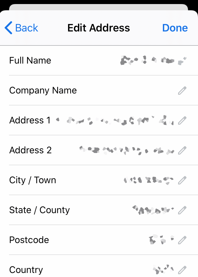 Edit Address Fields and Data in Chrome iOS