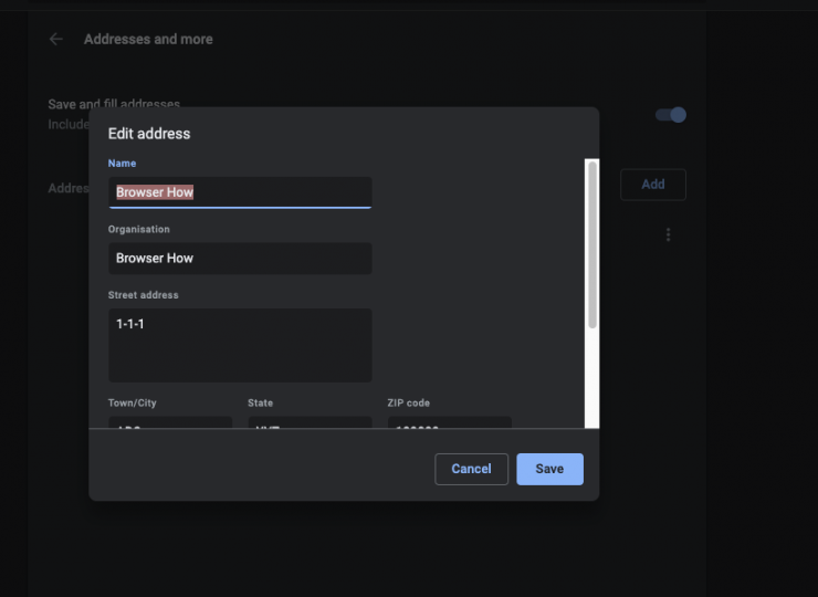 Saved Address How to Add, Edit, and Manage Addresses in Chrome on the Computer