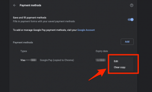 How to Add, Edit, and Manage Saved Card for Autofill in Chrome on the ...