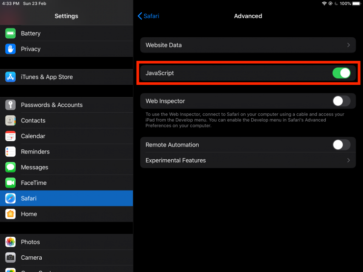 How to Manage JavaScript Settings in Safari on your iPhone