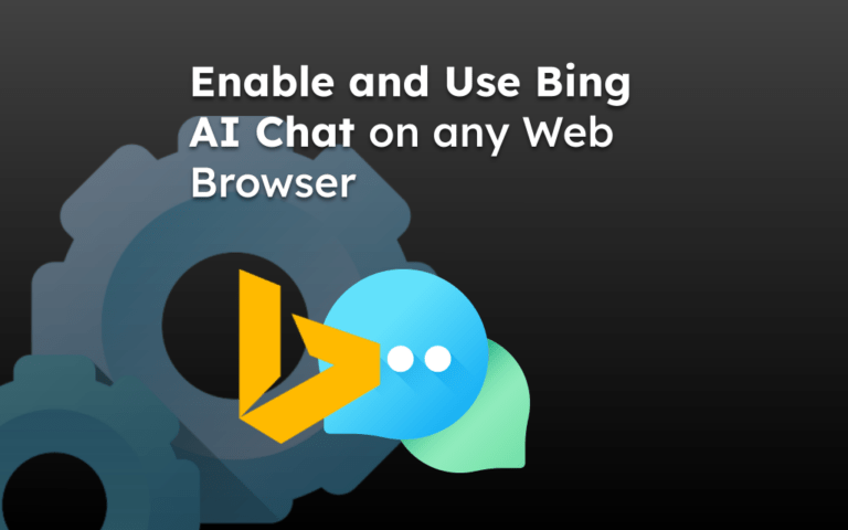 Enable and Use Bing AI Chat on any Web Browser