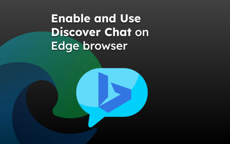 Enable and Use Discover Chat on Edge browser