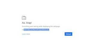How to Fix: STATUS_STACK_BUFFER_OVERRUN Error