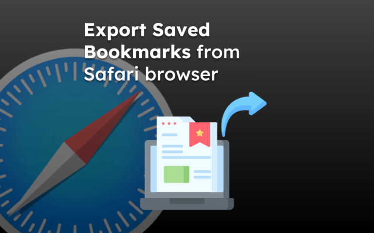 Export Saved Bookmarks from Safari browser