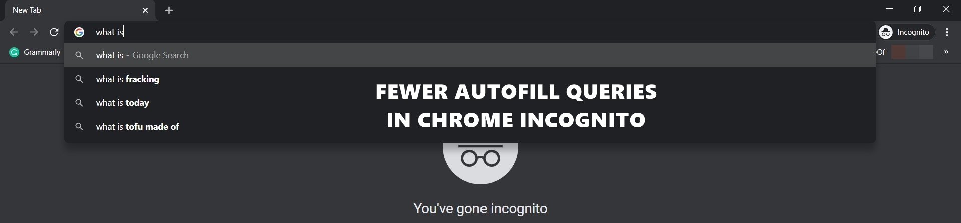 Fewer Autocomplete Queries in Incognito Mode