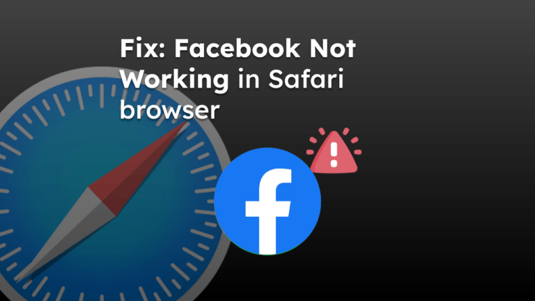 Fix Facebook Not Working in Safari browser