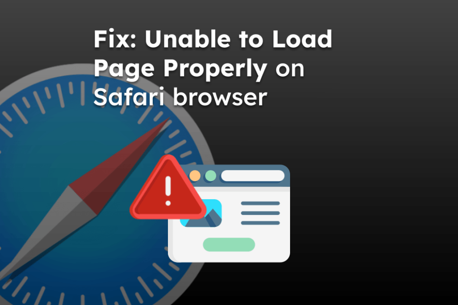 Fix: Unable to Load Page Properly on Safari browser