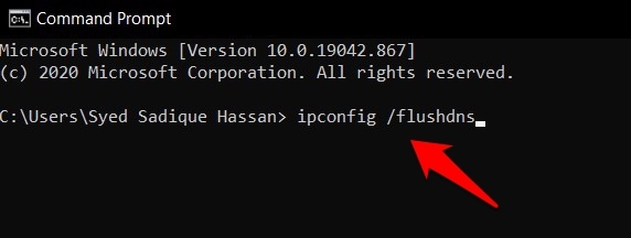 Flush DNS and IPConfig in Windows command prompt