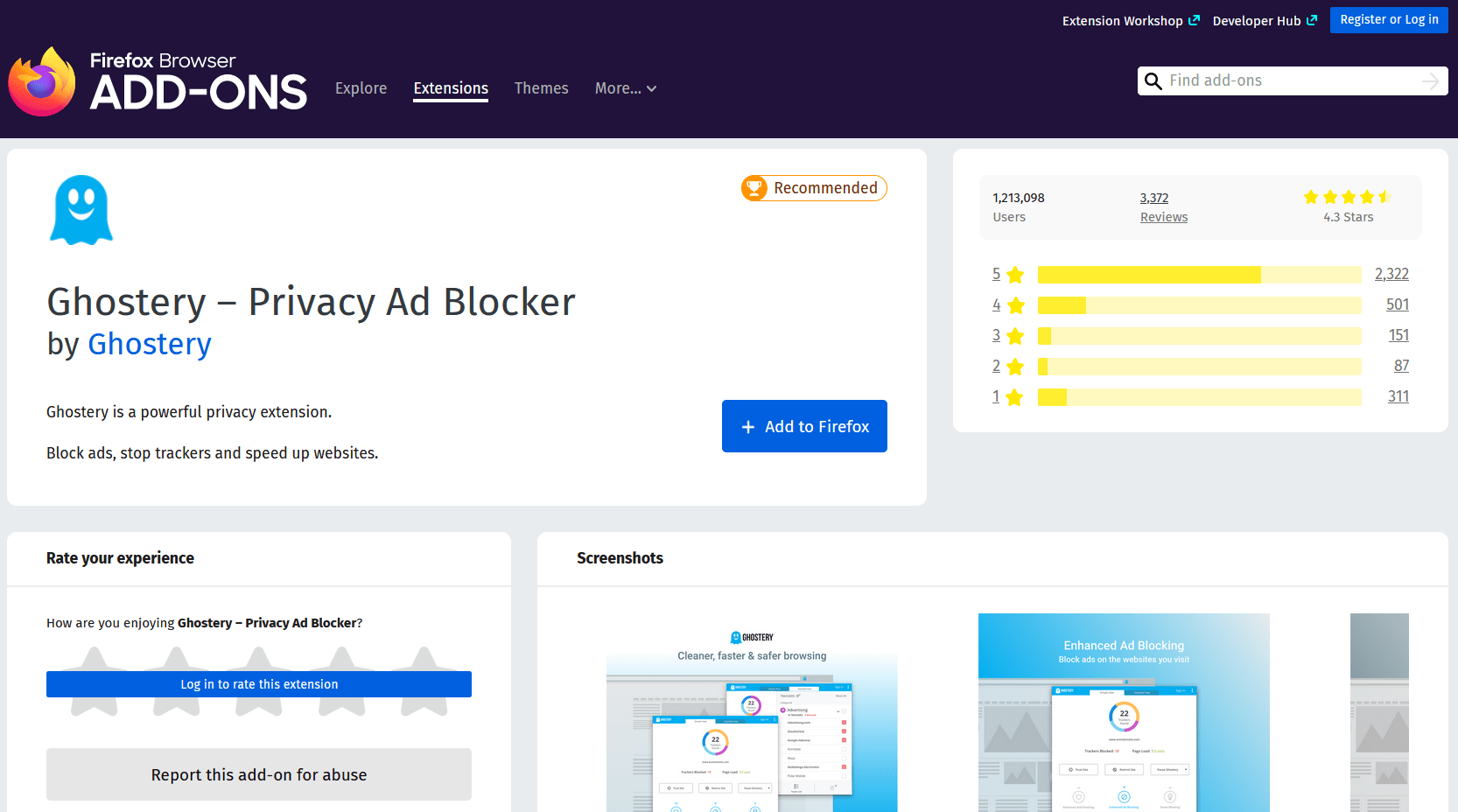 Ghostery Privacy Ad Blocker for Firefox